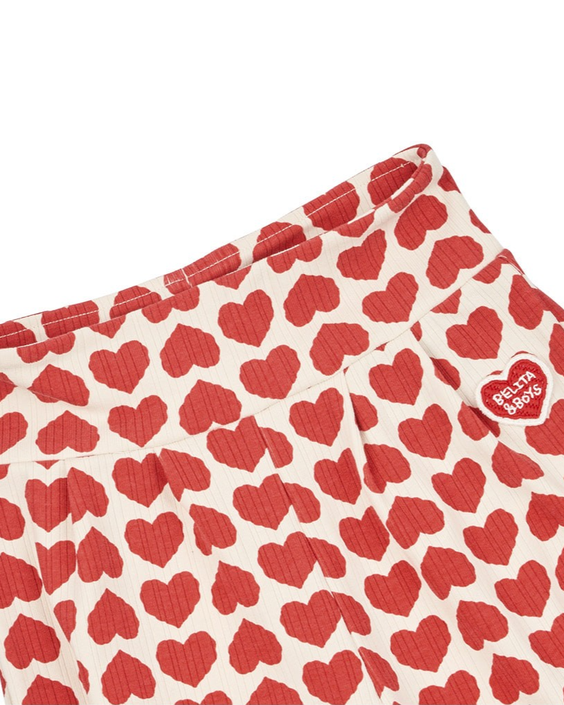 Red BB Heart Pattern One Mile Jogger