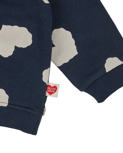 [BABY SET] Navy BB Heart Pattern Jogger