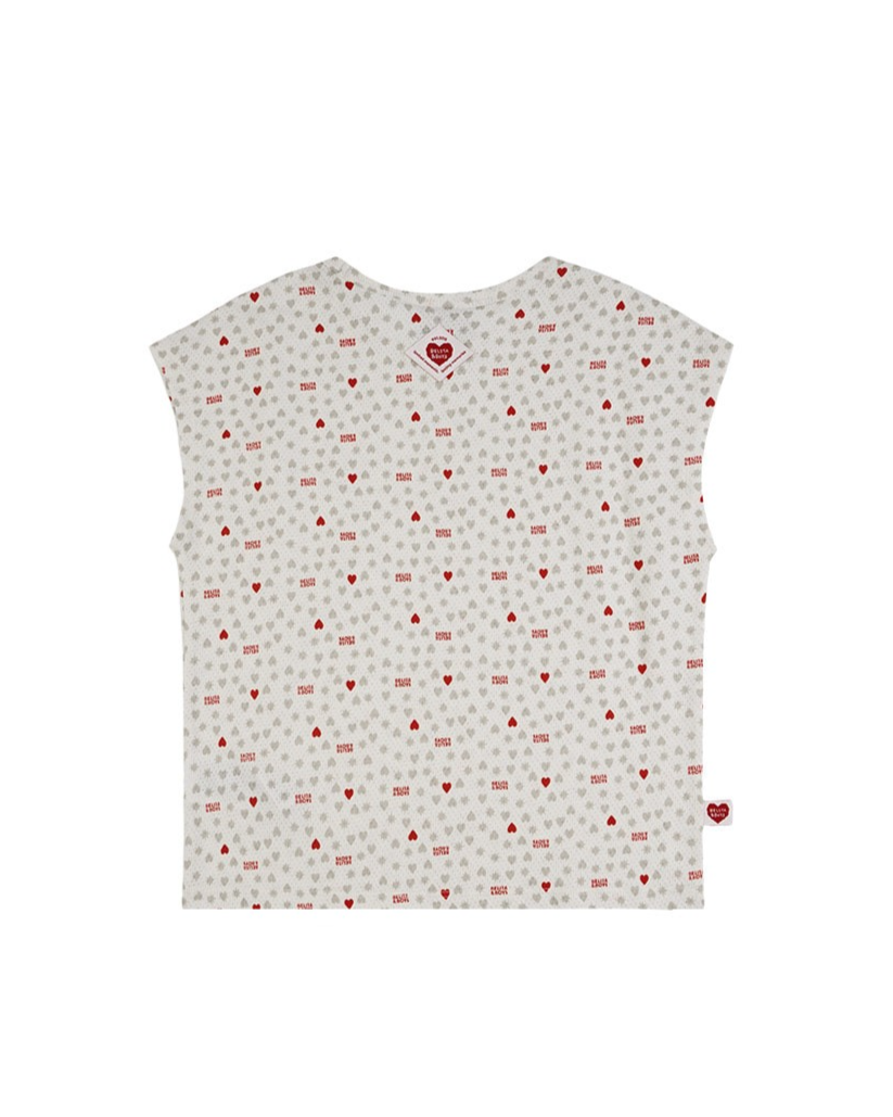 [SET] Light Grey Heart Star Mesh Sleeveless Shorts