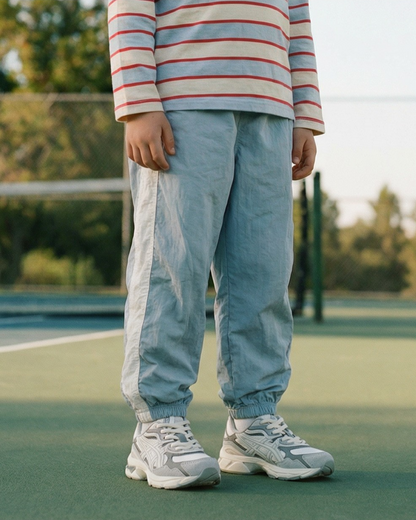 Light Blue BB Heart Color Block Jogger