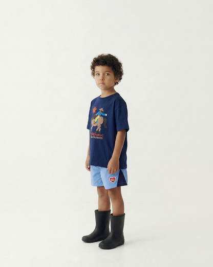Navy Cowboy Short Sleeve Tee
