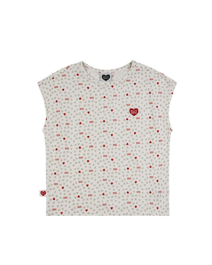 [SET] Light Grey Heart Star Mesh Sleeveless Shorts