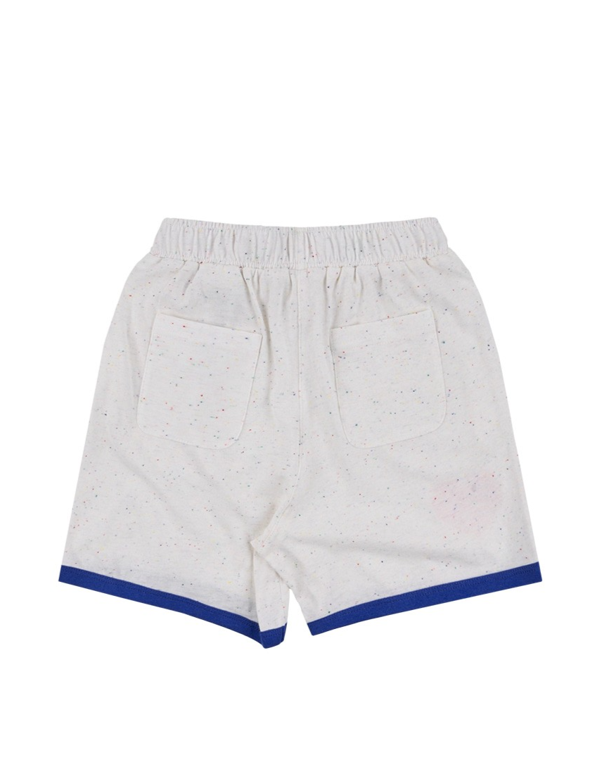 [SET] Ivory BB Heart Rib Trim Shirt & Shorts