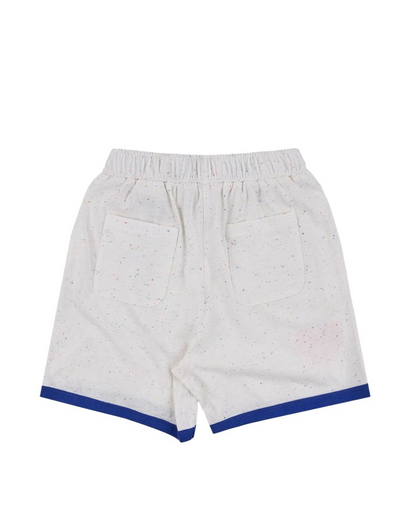[SET] Ivory BB Heart Rib Trim Shirt & Shorts