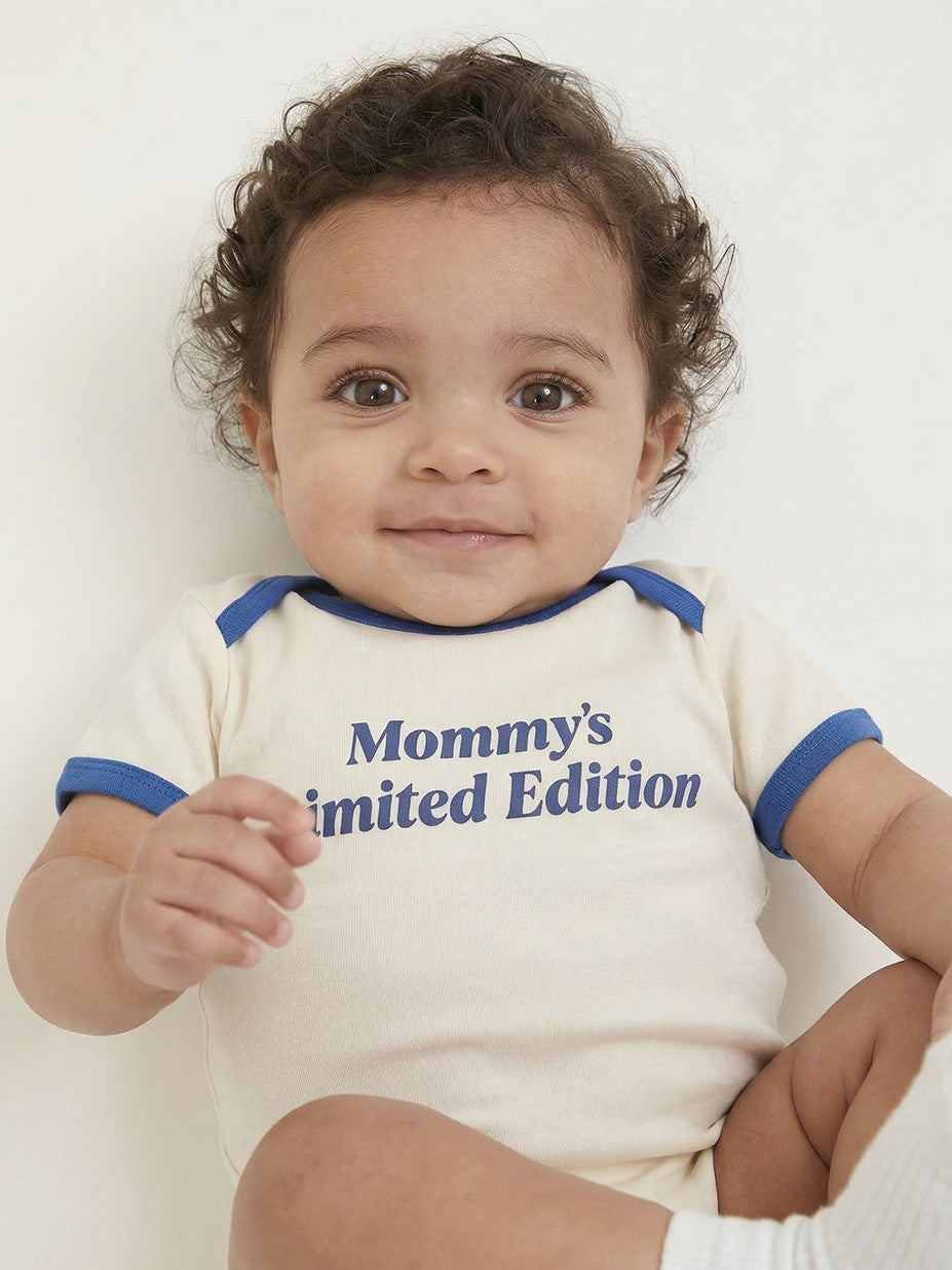 BABY Cream Mommy Short Bodysuit