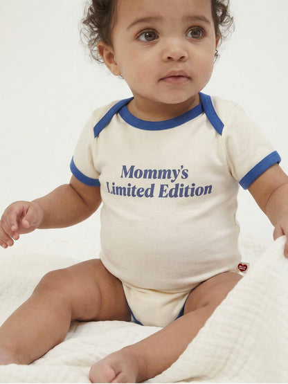 BABY Cream Mommy Short Bodysuit