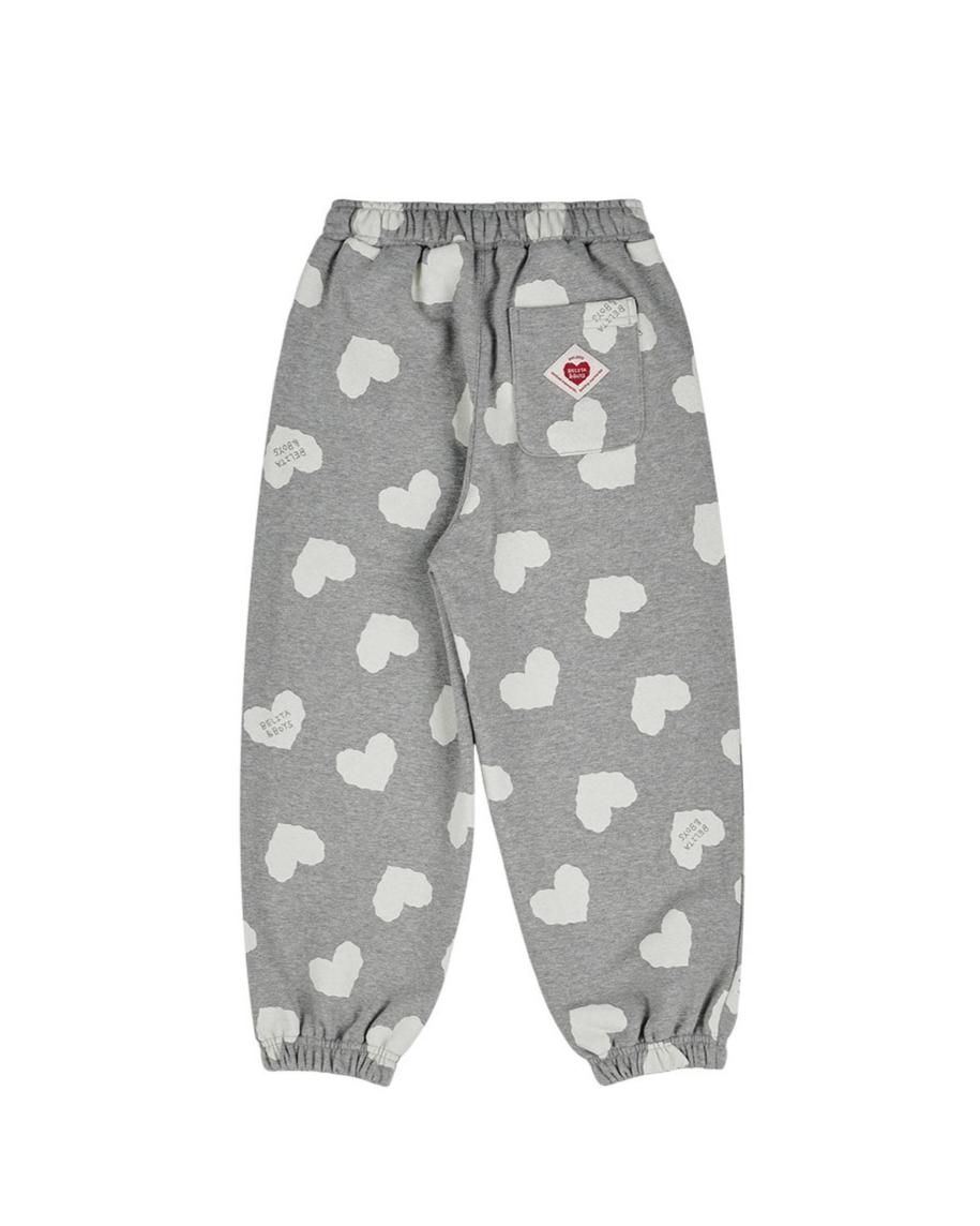 [SET] Grey BB Heart Pattern Jogger
