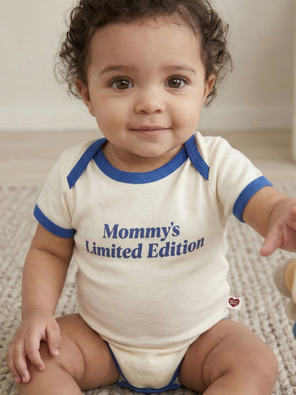 BABY Cream Mommy Short Bodysuit