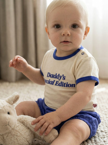 [BABY SET] Cream Daddy Tee & Shorts