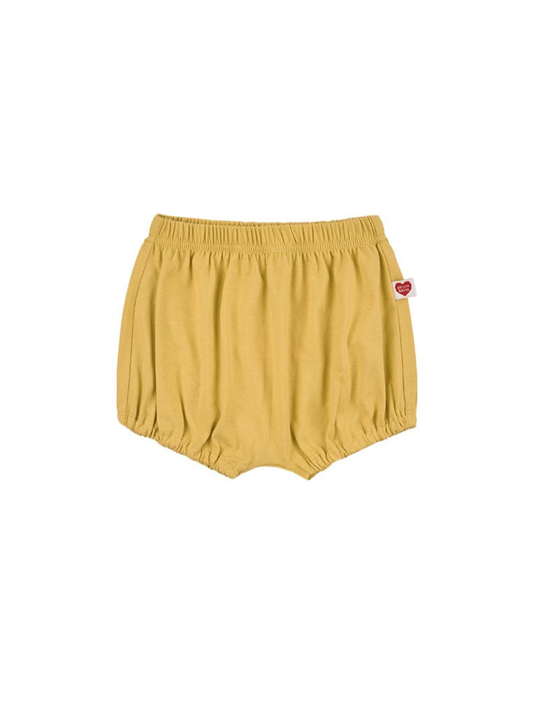 [BABY SET] Yellow BB Heart Multi Stripe Shorts