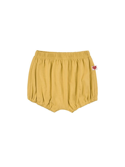 [BABY SET] Yellow BB Heart Multi Stripe Shorts
