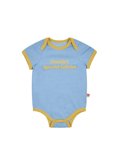 BABY Light Blue Daddy Short Bodysuit