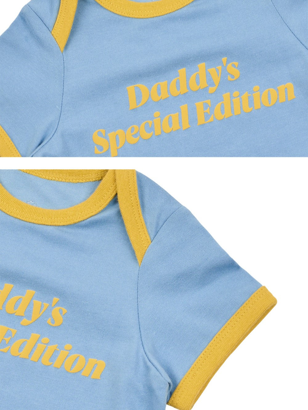 BABY Light Blue Daddy Short Bodysuit