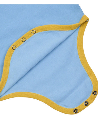 BABY Light Blue Daddy Short Bodysuit