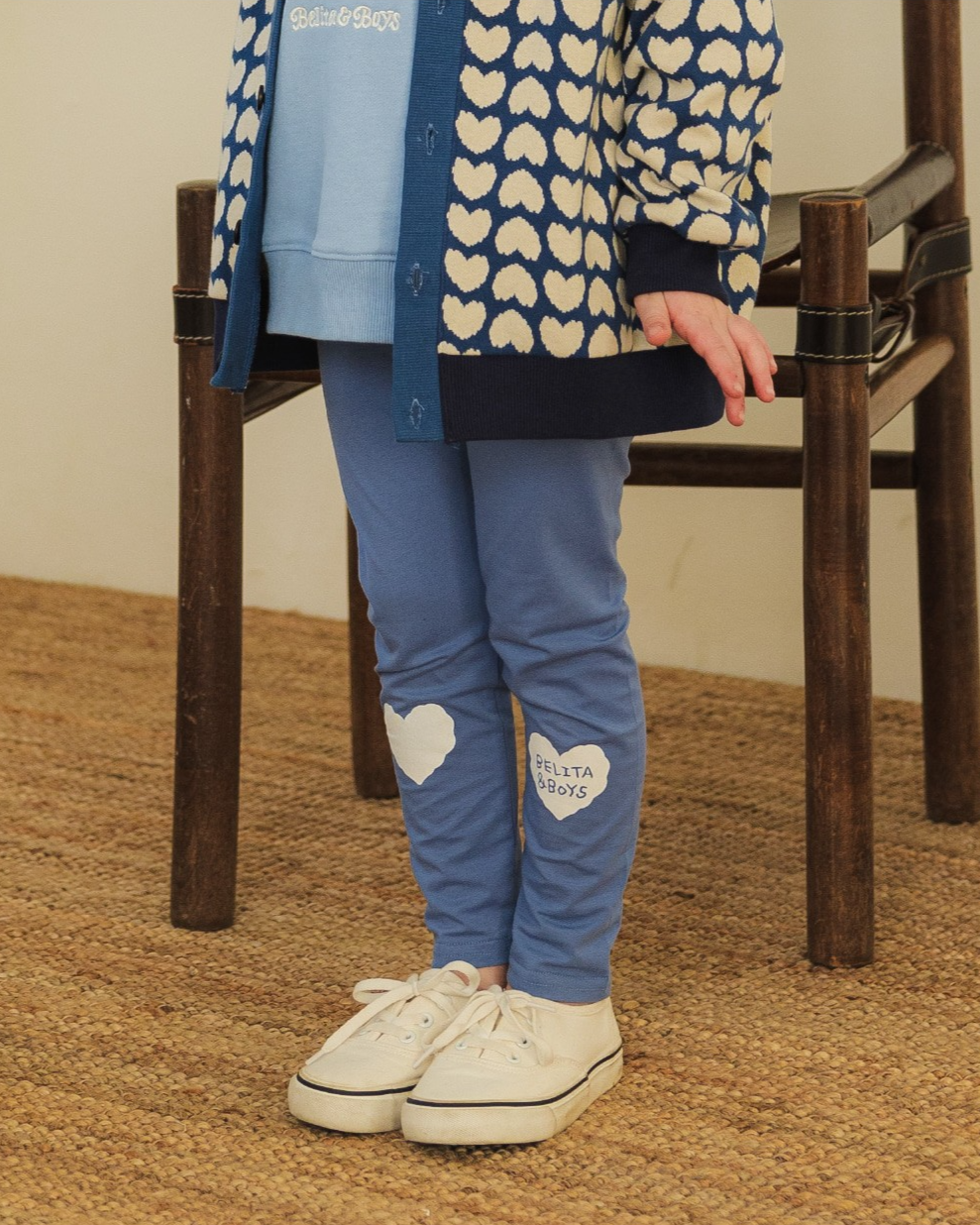 Light Blue Knee Point Leggings