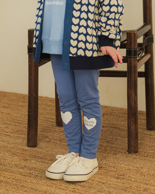 Light Blue Knee Point Leggings