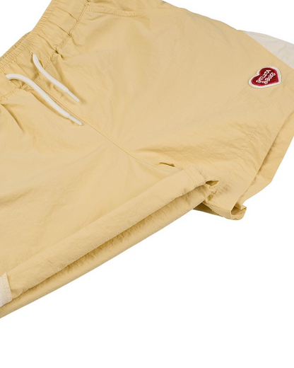 Yellow BB Heart Edge Color Block Shorts