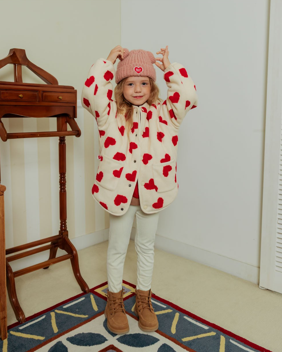 Cream Velour Rib Leggings