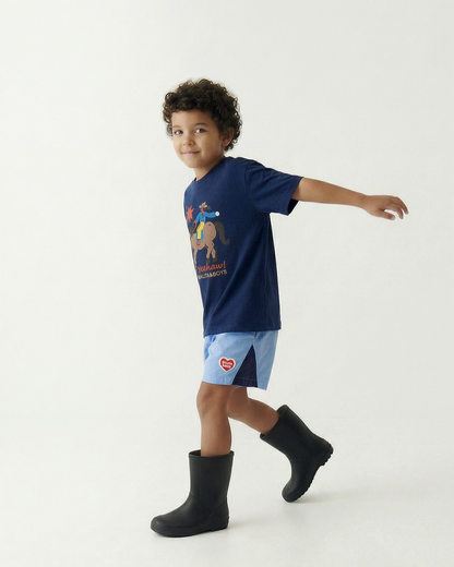 Navy Cowboy Short Sleeve Tee