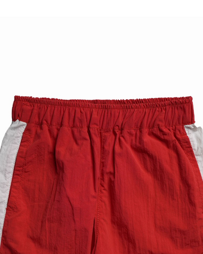 Red Tennis Color Block Shorts