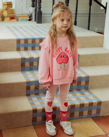 Pink Double Heart Leggings