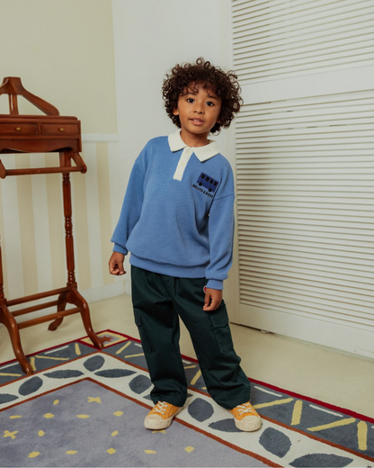 Green BB Heart Tapered Cargo Pants