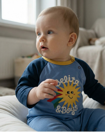 BABY Navy Sun Jumpsuit