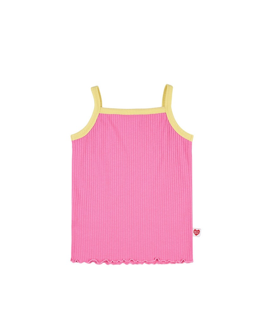 [GIRL SET] Pink BB Heart Two-Tone Sleeveless One Mile