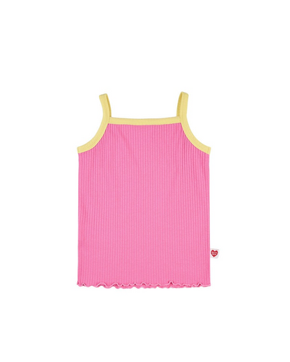[GIRL SET] Pink BB Heart Two-Tone Sleeveless One Mile