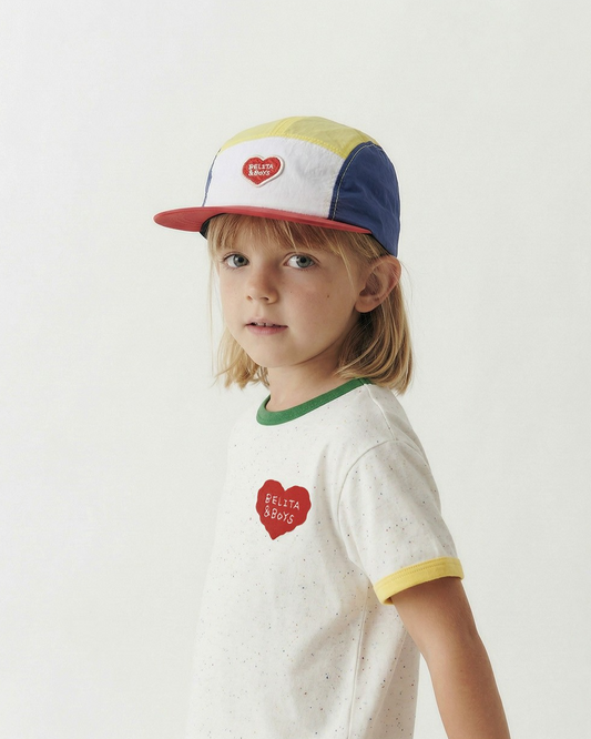 [SET] Ivory BB Heart Rib Trim Shirt & Shorts