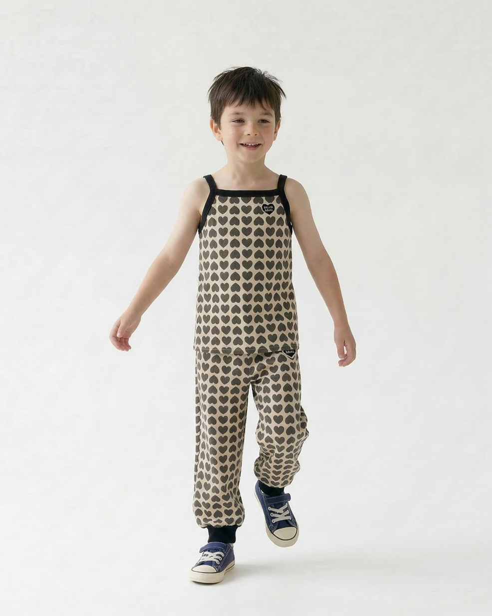 Charcoal BB Heart Pattern One Mile Jogger