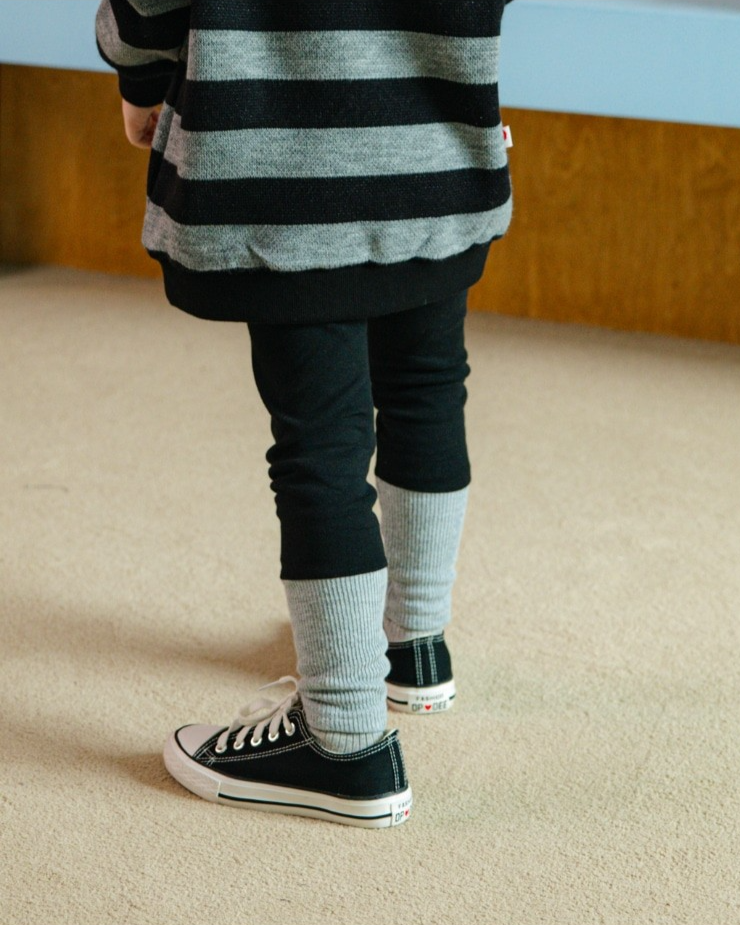 Black Color Block Leggings