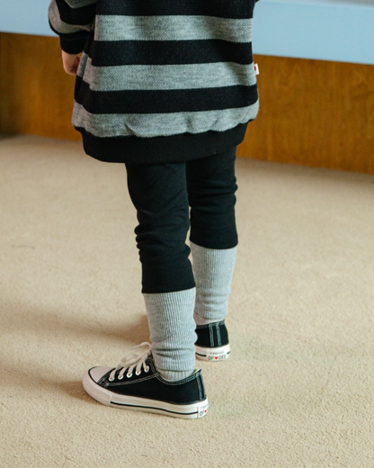 Black Color Block Leggings